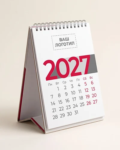 Настольный календарь А5 на твёрдой основе